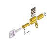Copy of Medeco 33600007 X4 KeyMark Small Format Interchangeable Core (SFIC) Extended Plug Head, 8E Keyway
