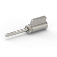 Falcon A23161-05 G Key in Lever Cylinder, RU/T Series 6-Pin G Keyway, Keyed Different, 2 Cut Keys