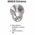 Cal-Royal 8000K Exit Device Knob Trim