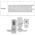 Schlage CO-100 Grade 1, Privacy Mortise Lock, Keypad Reader
