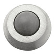 Rockwood 430 Convex Solid Cast Wall Stop, 7/16" Projection, 1" Diameter, Plastic Anchor Fastener