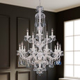 Schonbek SCH-3608 Sterling 15 Light 32in x 47in Two-Tier Chandelier