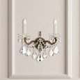 Schonbek SCH-5001 La Scala 2 Light 15in x 17in Wall Sconce with Round Backplate