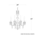 Schonbek SCH-HA5837N Hamilton Nouveau 7 Light 28in x 35in Chandelier