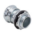 Topaz Lighting Steel Raintight Compression EMT Connector, Zinc-Plated