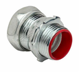Topaz Lighting Steel Compression EMT Connector with Insulated Throat, Zinc-Plated
