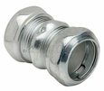 Topaz Lighting Steel Compression EMT Coupling, Zinc-Plated, Concrete Tight
