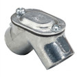 Topaz Lighting 351-353 Rigid 90° Pull Elbow with Neoprene Gasket, Zinc Die-Cast