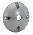 Topaz Lighting Round Weatherproof Cover, Aluminum, 1-Hole with 1/2" Knockout