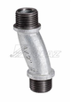 Topaz Lighting Rigid Offset Nipple, Malleable Iron, Hot-Dip Galvanized