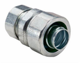 Topaz Lighting Steel Compression Combination Coupling, EMT to Liquidtight, Zinc-Plated