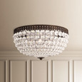 Schonbek SCH-1564 Petit Crystal 5 Light 14in x 7.5in Flush Mount