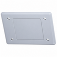 Topaz Lighting Weatherproof Schedule 40 PVC Single-Gang Blank Box Cover