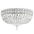 Schonbek SCH-5893 Petit Crystal Deluxe 5 Light 14in x 8in Flush Mount