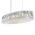 Schonbek SCH-6680 Plaza 24 Light 48in x 7in Linear Oval Pendant