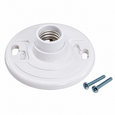 Topaz Lighting Plastic Lamp Holder, Medium Base, White Finish