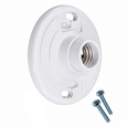 Topaz Lighting Plastic Lamp Holder, Medium Base, White Finish