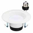 Topaz Lighting 4" CCT Selectable LED Recessed Downlight, Baffle Trim, 6.5W