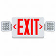 Topaz Lighting LED Red Exit & Emergency Combo Unit, Remote Capable, 120/277V