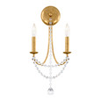 Schonbek SCH-RJ1002N Verdana 2 Light 9in x 19in Wall Sconce