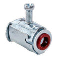 Topaz Lighting Snap-In Set-Screw MC Cable Connector, Steel with Insulated Throat