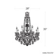 Schonbek SCH-5737 Hamilton 8 Light 28in x 35in Chandelier