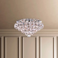 Schonbek Signature BN1416N Baronet 4-Light 19in x 11in Flush Mount