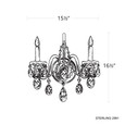 Schonbek SCH-2991 Sterling 2 Light Wall Sconce