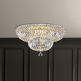 Schonbek SCH-5894 Petit Crystal Deluxe 9 Light 18in x 10in Flush Mount