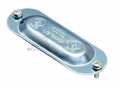 Topaz Lighting Steel Conduit Body Cover, Zinc-Plated with Screws