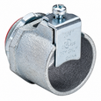 Topaz Lighting 630TBS Insulated Throat Top-Bite Saddle Type FMC/AC Connector, Zinc-Plated Steel