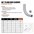 Topaz Lighting 1042 Schedule 40 PVC Special Radius Elbow