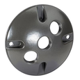 Topaz Lighting 3-Hole Round Weatherproof Cover, 1/2" Knockouts