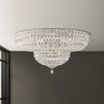 Schonbek SCH-5895 Petit Crystal Deluxe 13 Light 24in x 12in Flush Mount