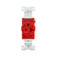 Cooper Wiring Devices Single Three-Phase Power Receptacle, Brass