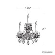 Schonbek SCH-2992 Sterling 3 Light Wall Sconce