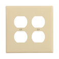 Cooper Wiring Devices Mid-Size Duplex Receptacle Wallplate, Polycarbonate