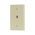 Cooper Wiring Devices TPE Telephone Jack Wallplate, Surface Mount