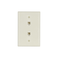Cooper Wiring Devices TPE Telephone Jack Wallplate, Surface Mount