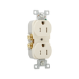 Cooper Wiring Devices Two-Pole Duplex Receptacle, 125V, Brass Contacts