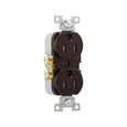 Cooper Wiring Devices Two-Pole Duplex Receptacle, 125V, Brass Contacts