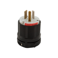 Cooper Wiring Devices Power Plug with Safety Grip, Brass Contacts