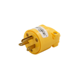 Cooper Wiring Devices Power Plug with Safety Grip, Brass Contacts