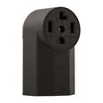 Cooper Wiring Devices Three-Phase Power Receptacle, Black Glass-Filled Nylon
