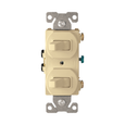 Cooper Wiring Devices Duplex Three-Way Toggle Switch, 15A 120/277V