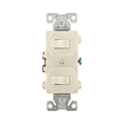 Cooper Wiring Devices Duplex Three-Way Toggle Switch, 15A 120/277V