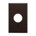Cooper Wiring Devices Single-Gang Power Outlet Wallplate, Polycarbonate