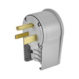 Cooper Wiring Devices Brass Angled Power Plug
