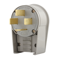Cooper Wiring Devices Brass Angled Power Plug