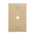 Cooper Wiring Devices Mid-Size Telephone & Coaxial Wallplate, Polycarbonate